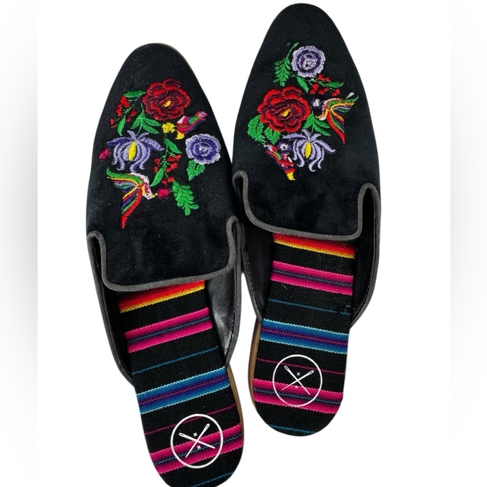 Inkkas Frida slides velvet shoes 10